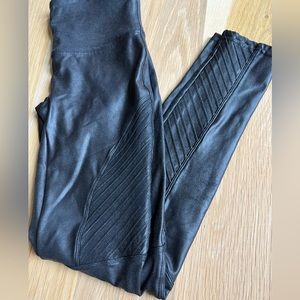 Faux leather SPANX brand leggings MOTO